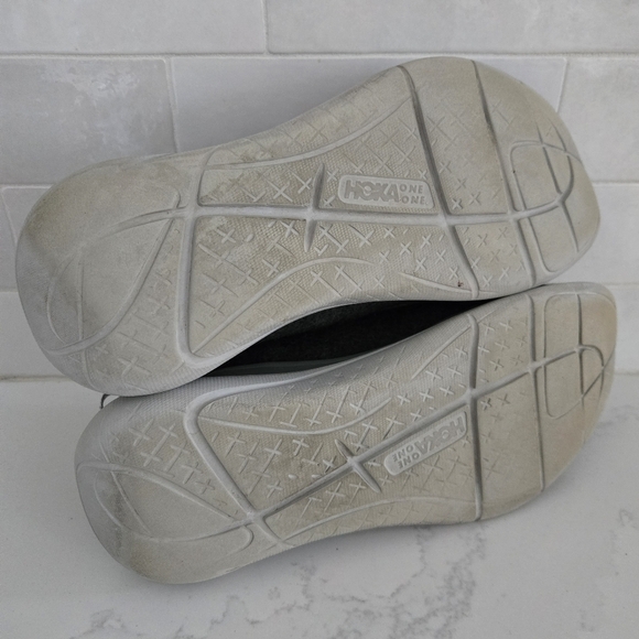 Hoka Hupana Flow Wool Athletic Casual Sneakers Walking Shoes Gray Speed Laces - Picture 7 of 7